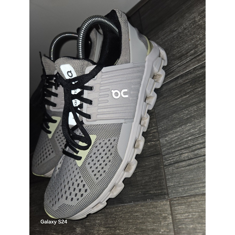 On Cloudswift Women's Size 9 Running Shoes Grey Lime Green